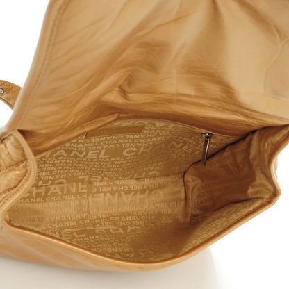 Chanel Aged Calfskin Vintage Ligne Messenger Flap Gold 5 of 7