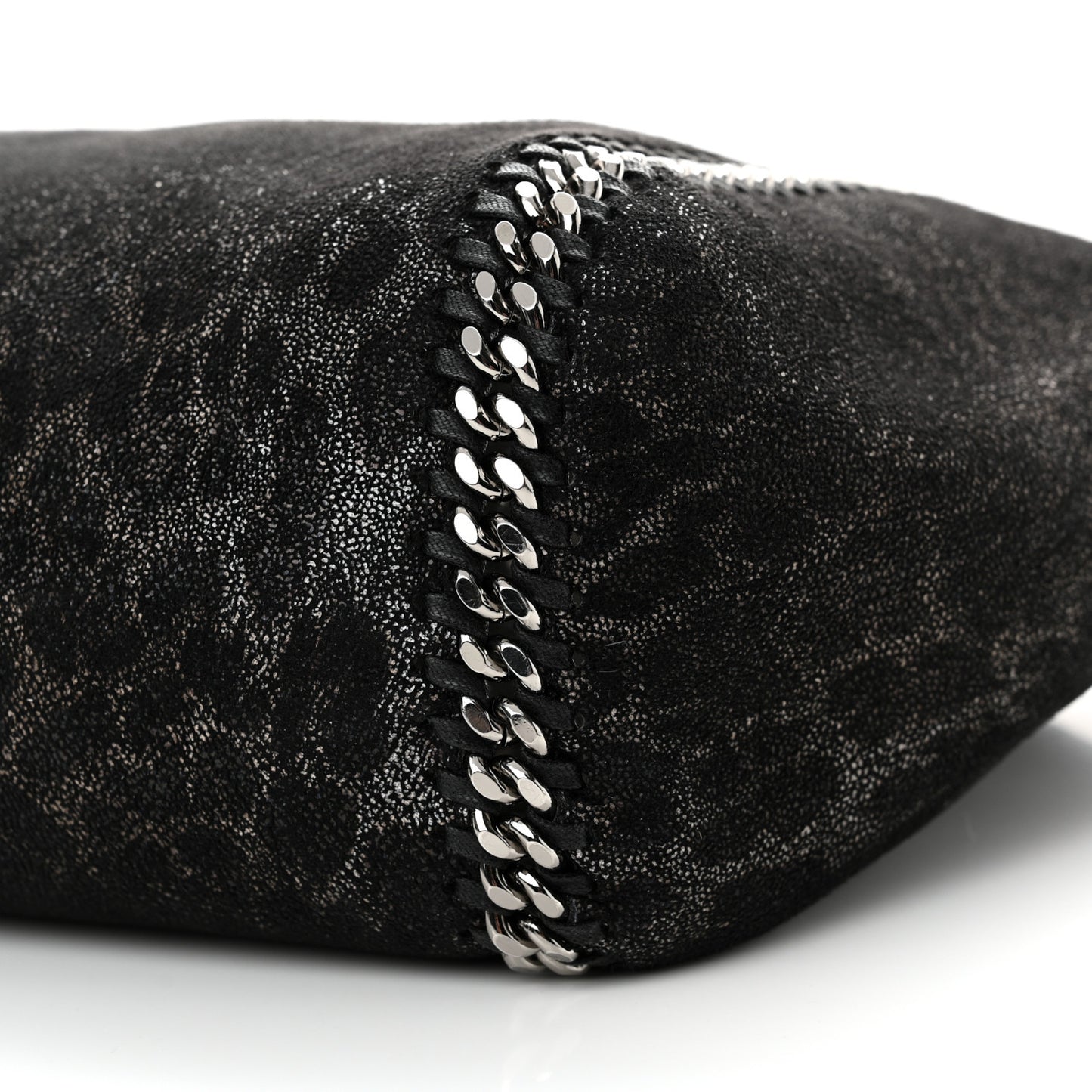 Leopard Shaggy Deer Falabella Reversible Tote Grey