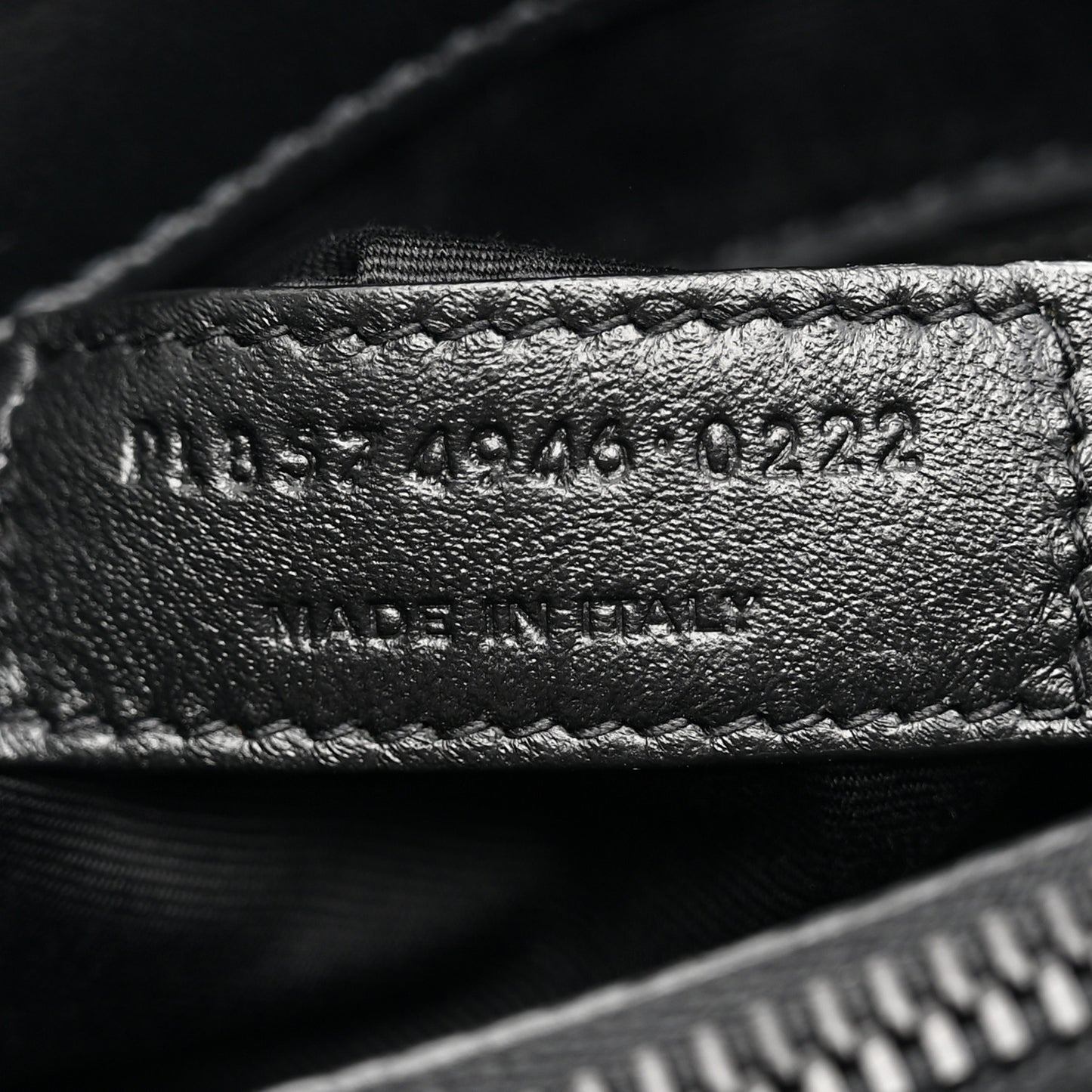 Calfskin Y Quilted Monogram Monochrome Medium Loulou Chain Satchel Black