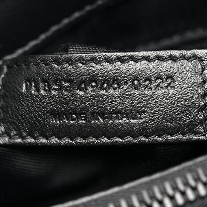 Saint Laurent Calfskin Y Quilted Monogram Monochrome Medium Loulou Chain Satchel Black 7 of 11