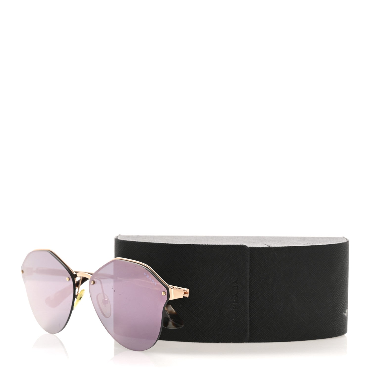 Prada Rimless Sunglasses SPR 64T Violet Gold 1776176 – FASHIONPHILE
