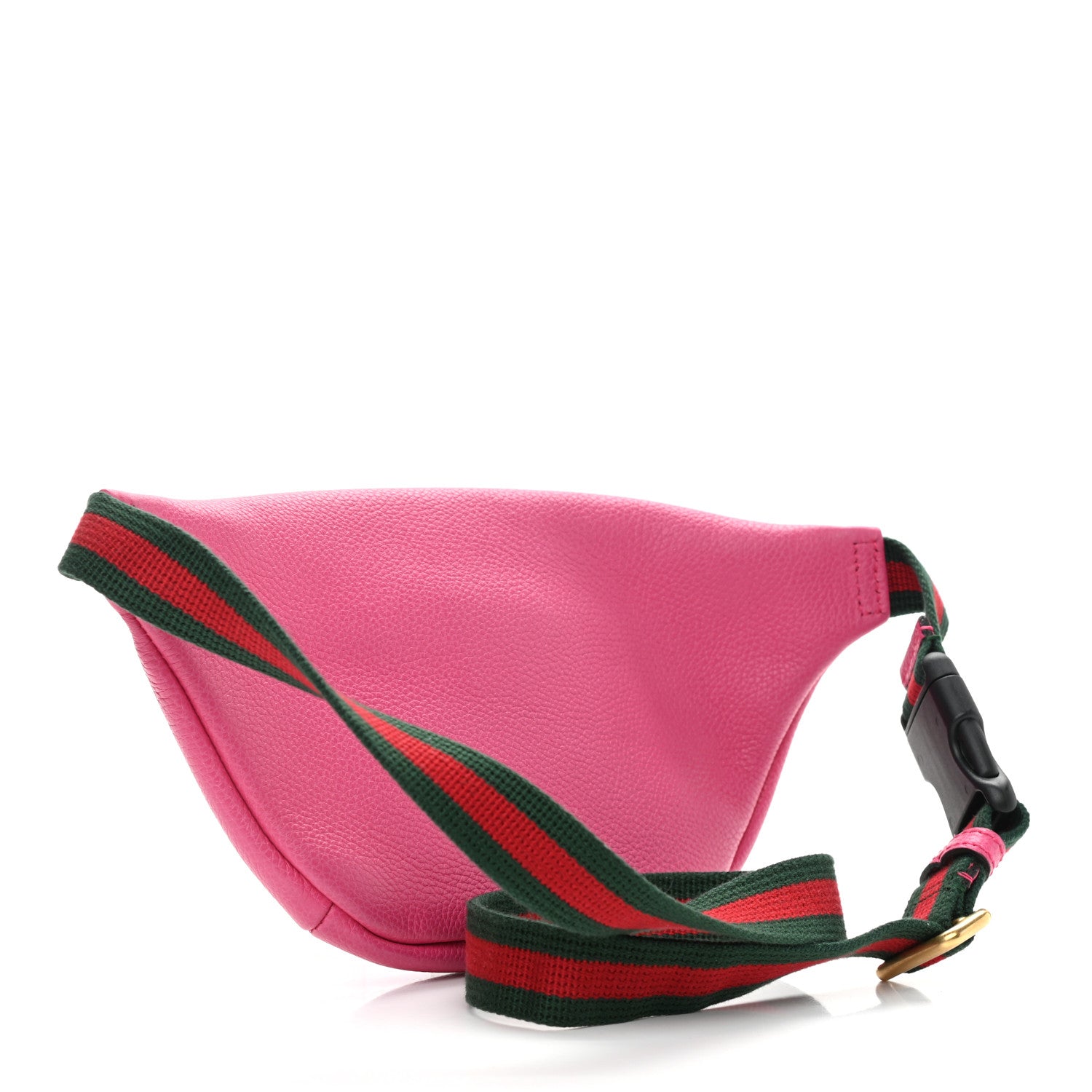 Gucci Grained Calfskin Small Logo Belt Bag Box Pink Green 3 of 10