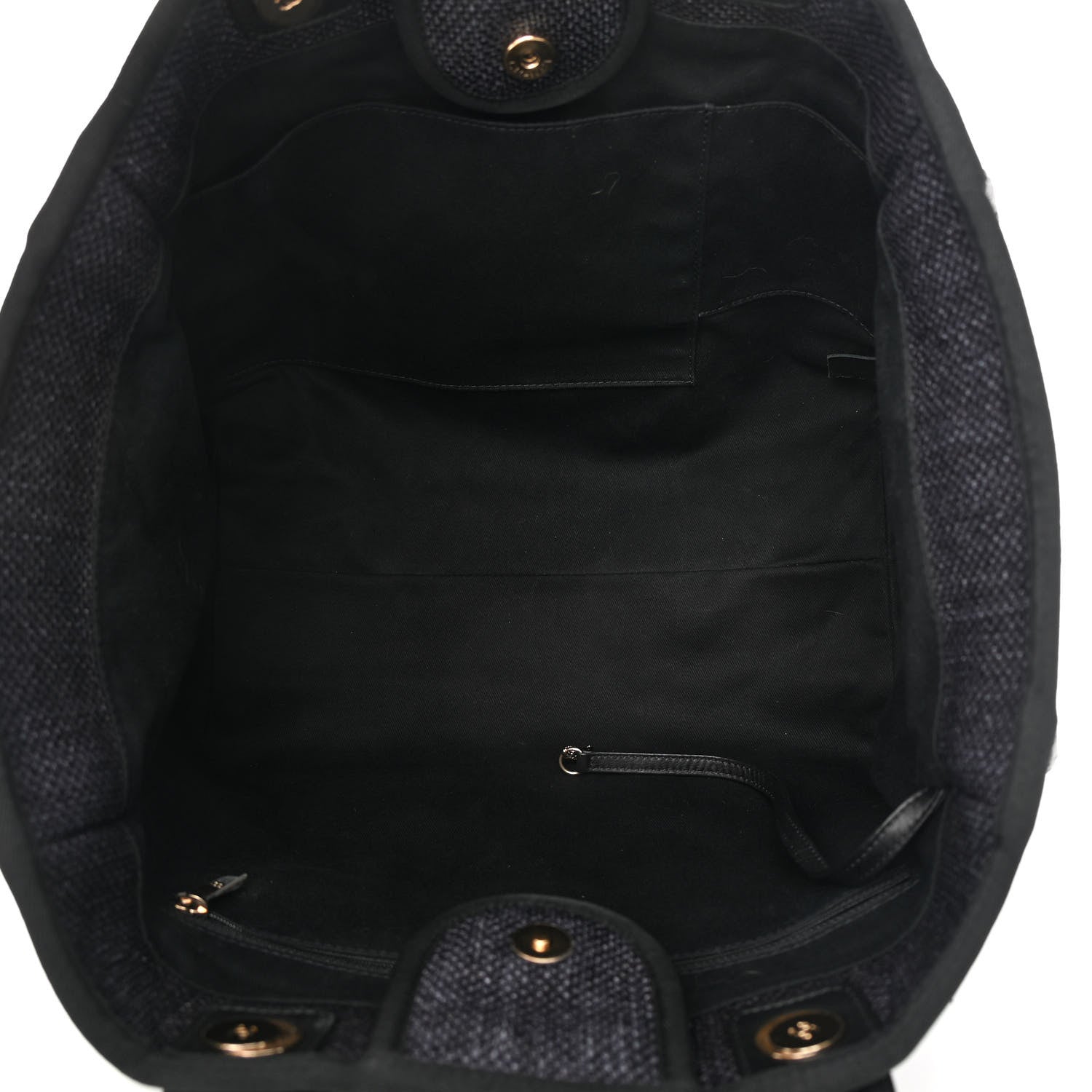 Chanel Woven Straw Raffia Large Deauville Tote Black 5 of 13