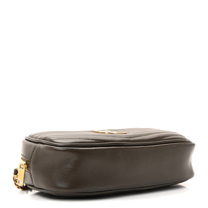 Saint Laurent Calfskin Matelasse Monogram Mini Lou Camera Bag Light Musk 4 of 10