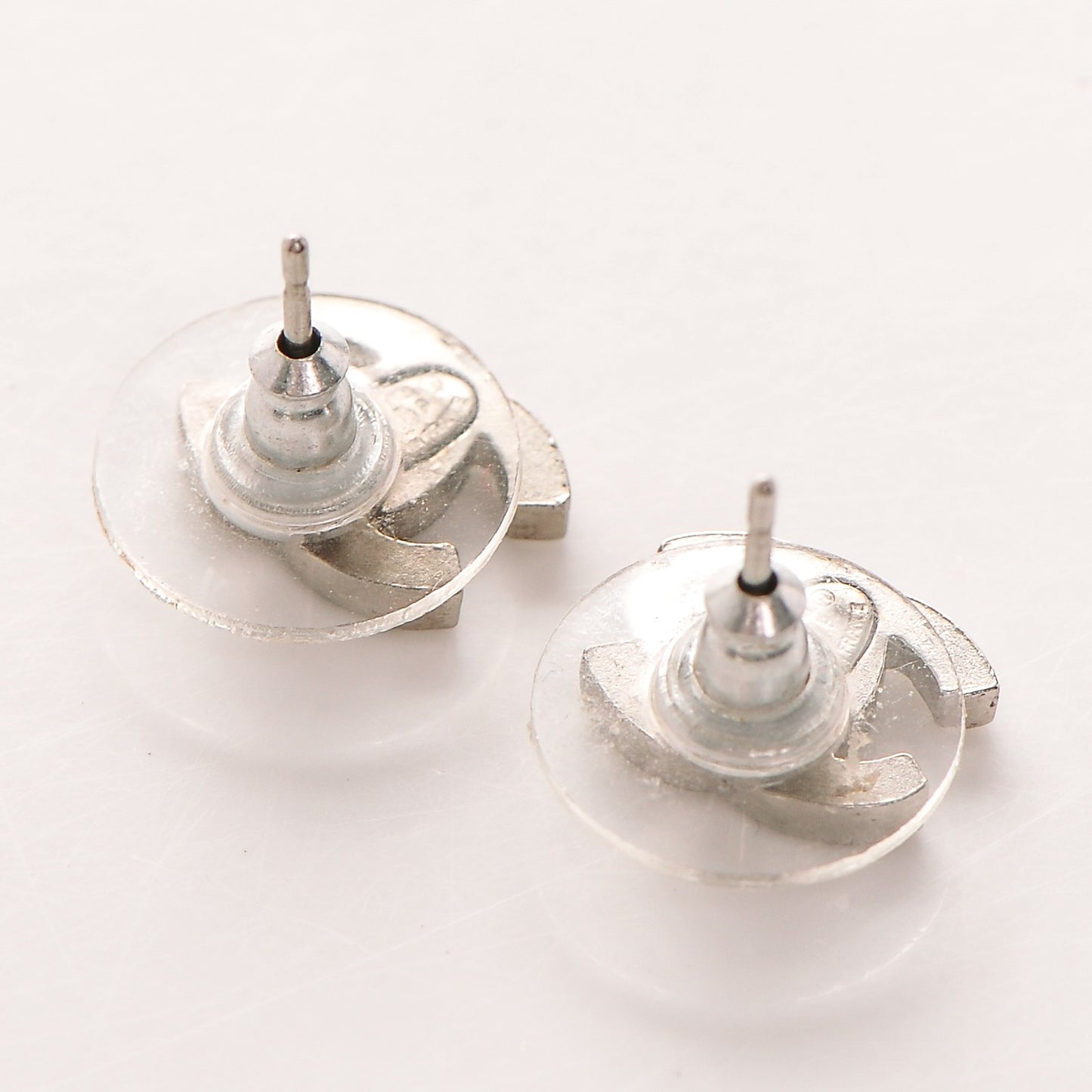 Crystal Mini Timeless CC Earrings Silver