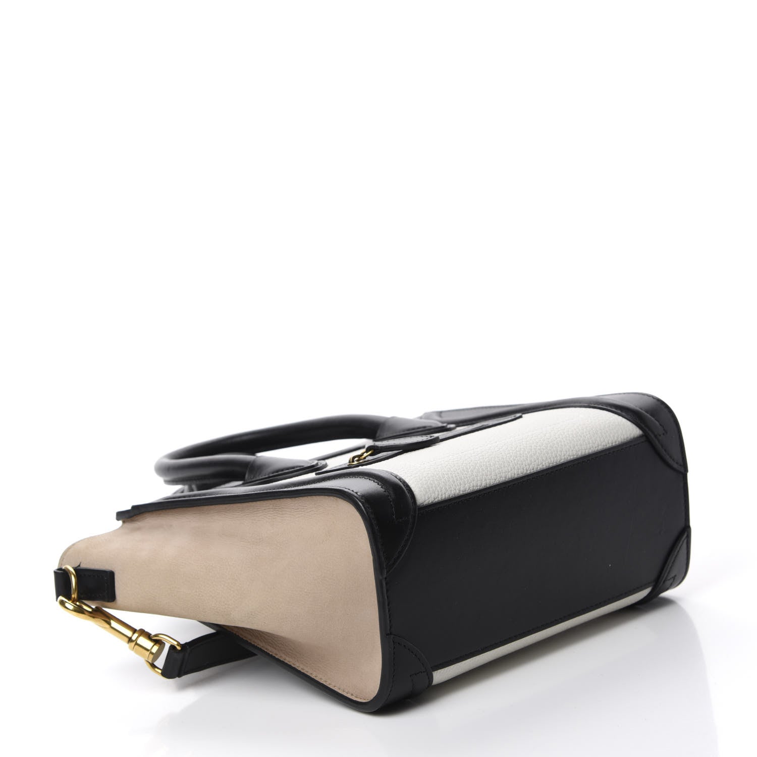 Celine Smooth Drummed Calfskin Nano Tri-Color Luggage White 4 of 10