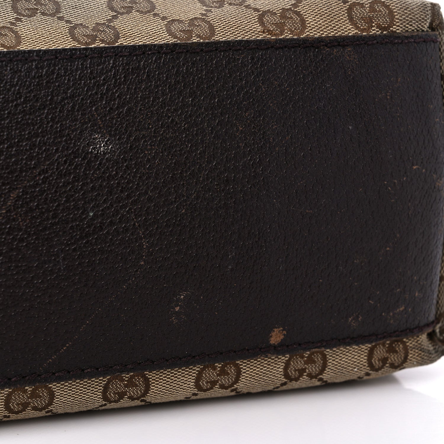 Gucci GG Monogram Large Web Handle Vertical Tote Dark Brown 14 of 16