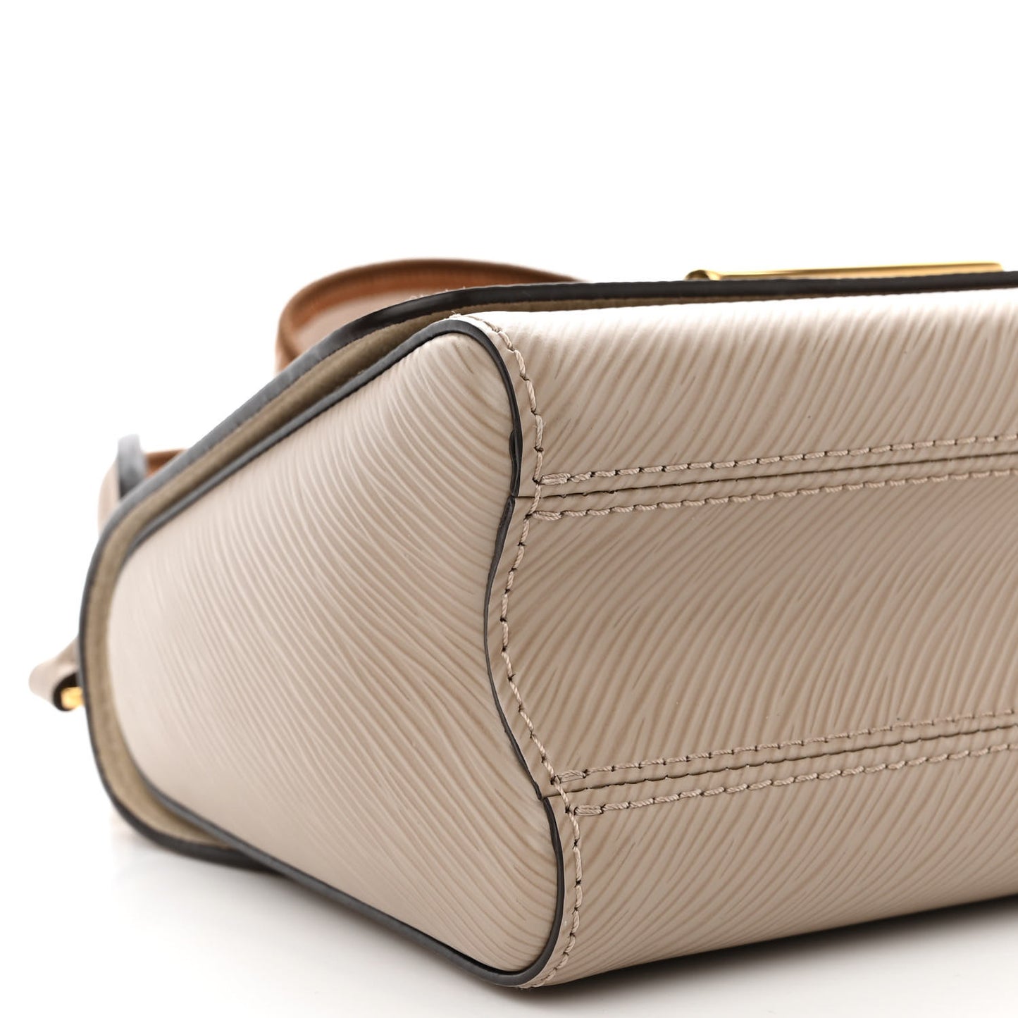 Epi Twist Top Handle Shoulder Bag PM Griege