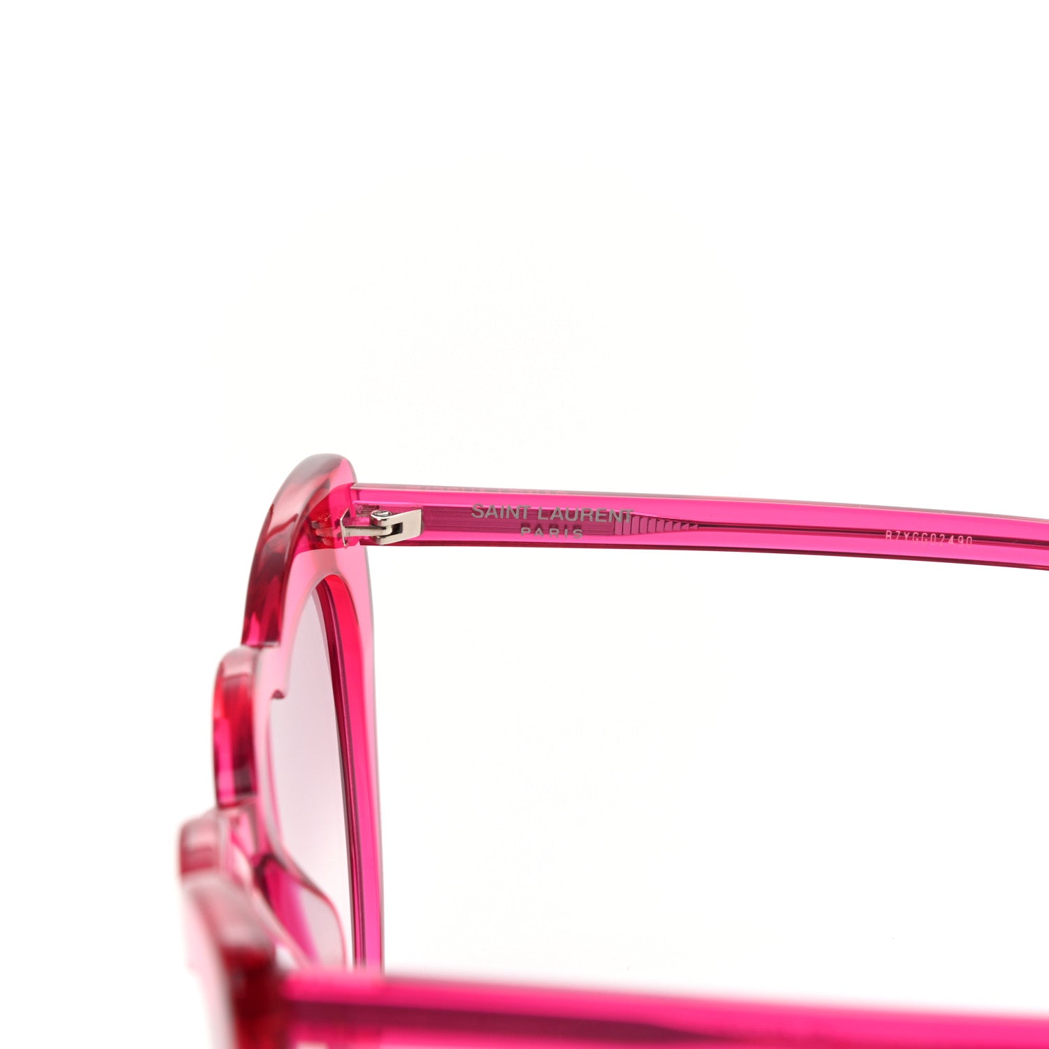 Saint Laurent Acetate Heart Frame Loulou SL181 Sunglasses Pink 6 of 8