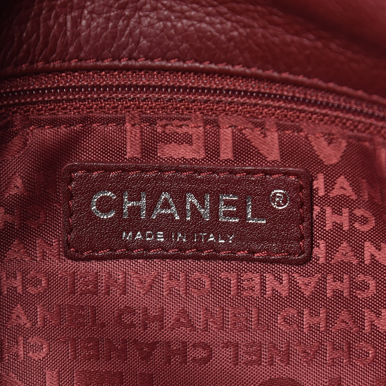 Chanel Calfskin Stitched Flap Shoulder Bag Red 6 of 10