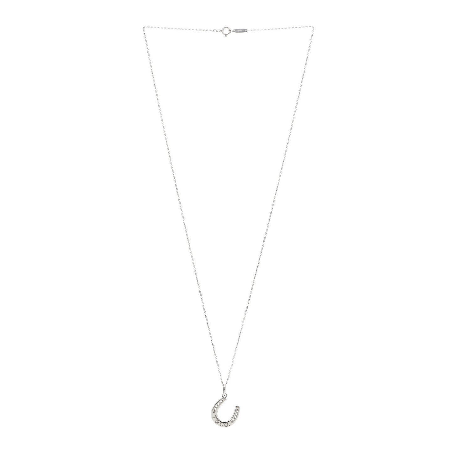 Sterling Silver Horseshoe Pendant Necklace