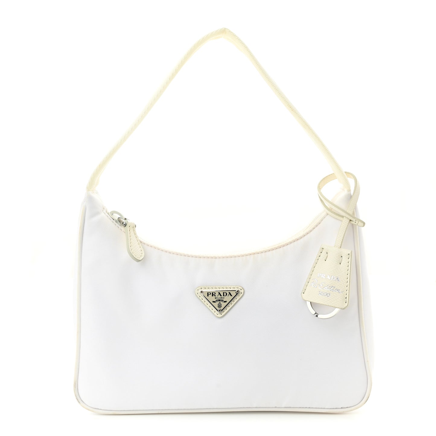 Tessuto Nylon Mini Re-Edition 2000 Bag White