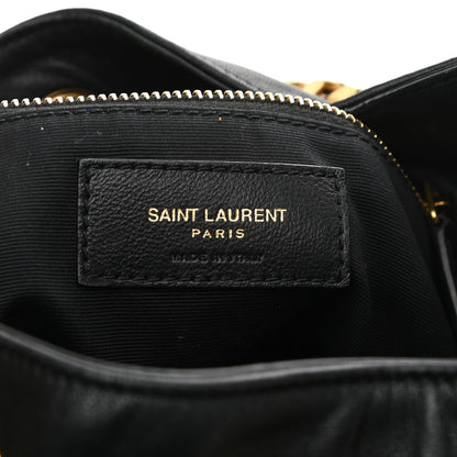 Saint Laurent Lambskin Matelasse Monogram Joe Backpack Black 6 of 10