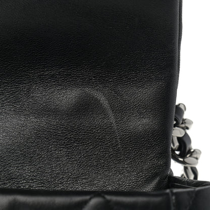 Chanel Goatskin Quilted Large Chanel 19 Flap Black 12 of 14