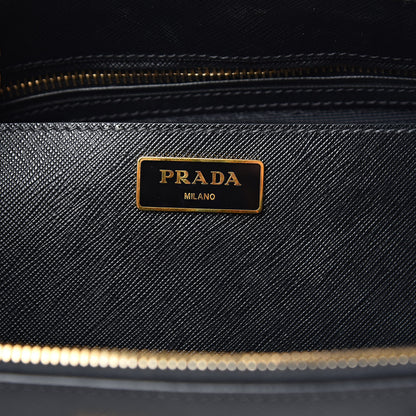 Prada Saffiano Medium Galleria Double Zip Tote Black 7 of 13