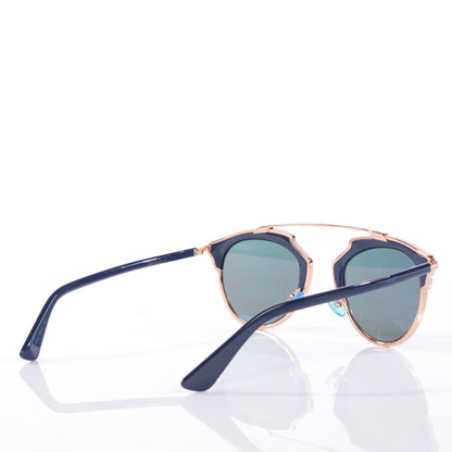 Christian Dior Mirrored So Real Sunglasses Rose Gold Blue 2 of 7