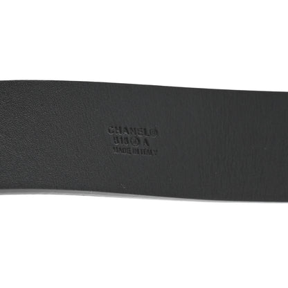 Chanel Glazed Calfskin CC Belt 80 32 Black 5 of 7