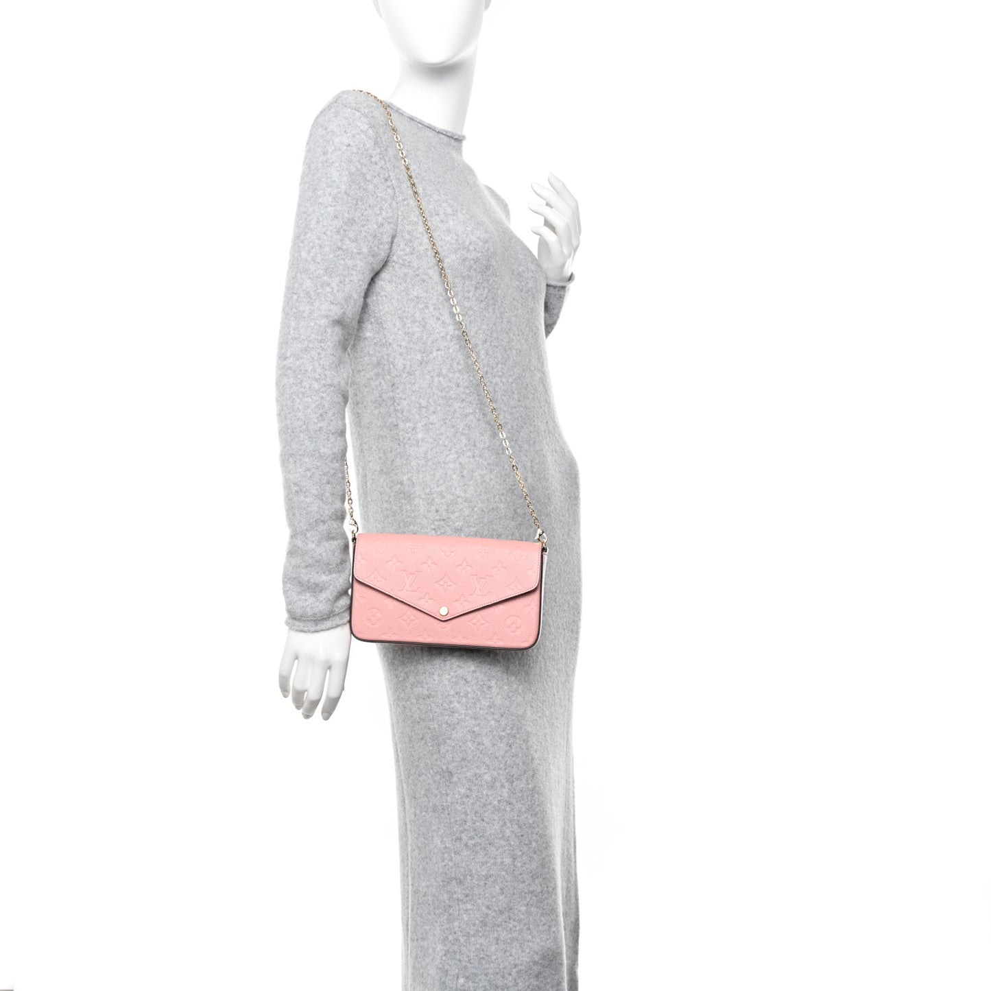 Empreinte Pochette Felicie Chain Wallet Rose Poudre