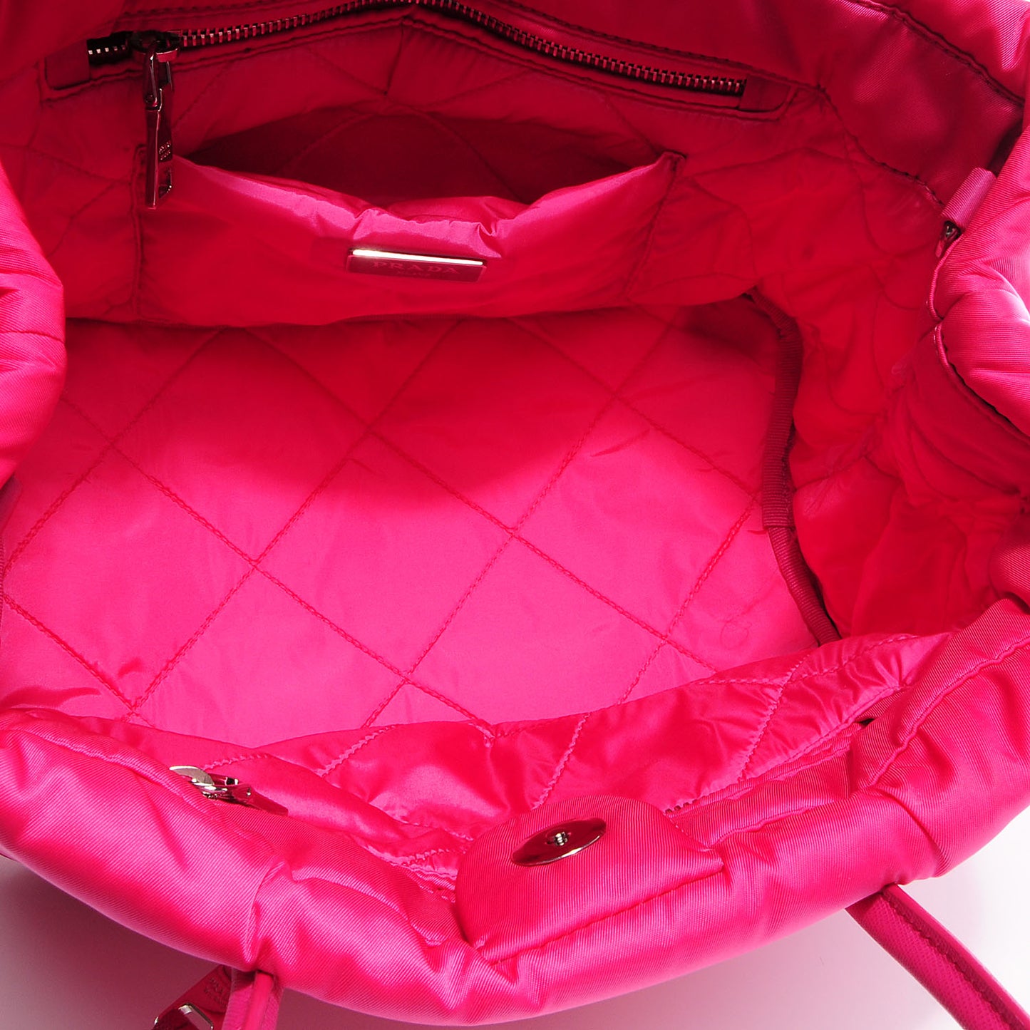 Tessuto Bomber Small Tote Fuxia