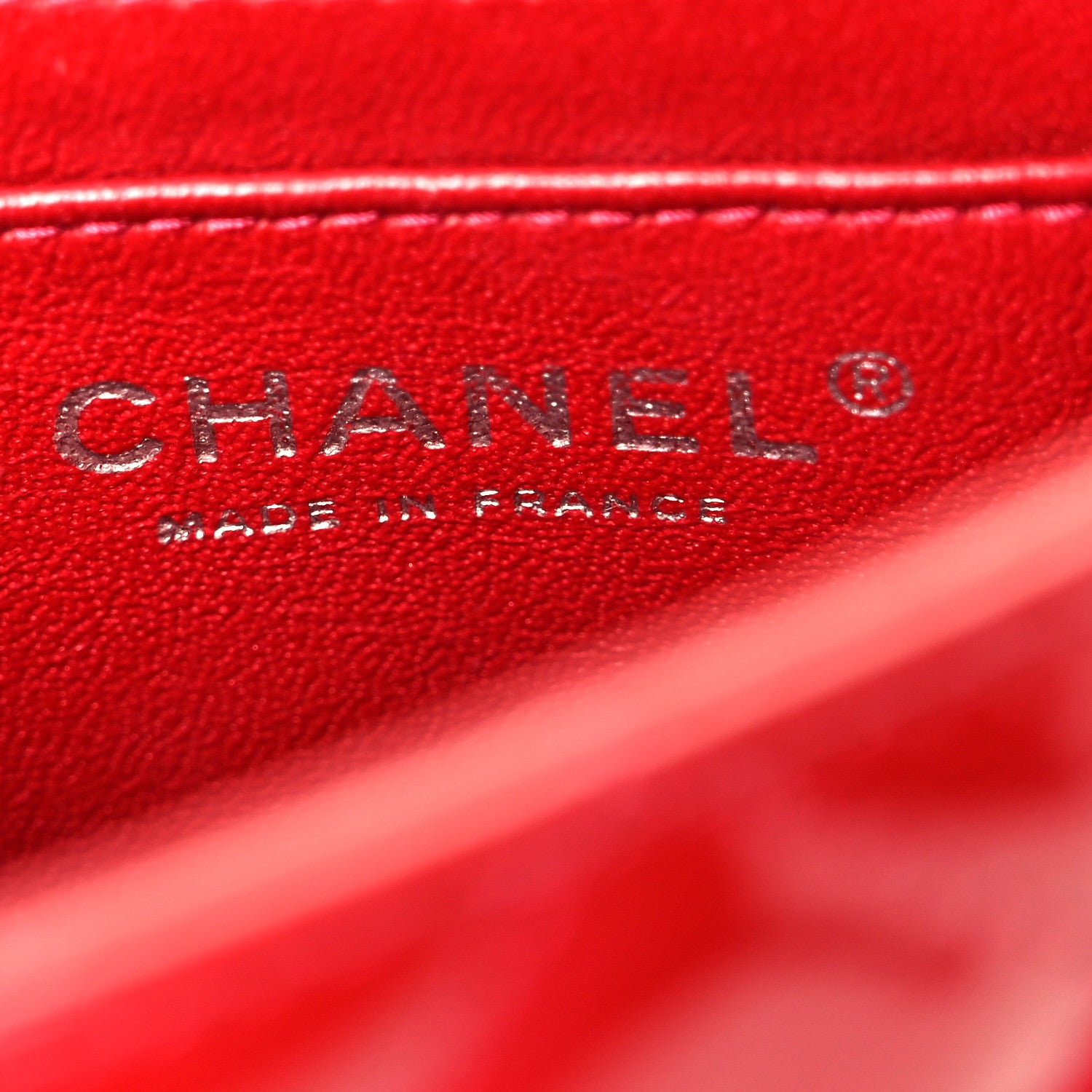 Chanel Patent Calfskin Quilted Mini Rectangular Flap Red 5 of 9