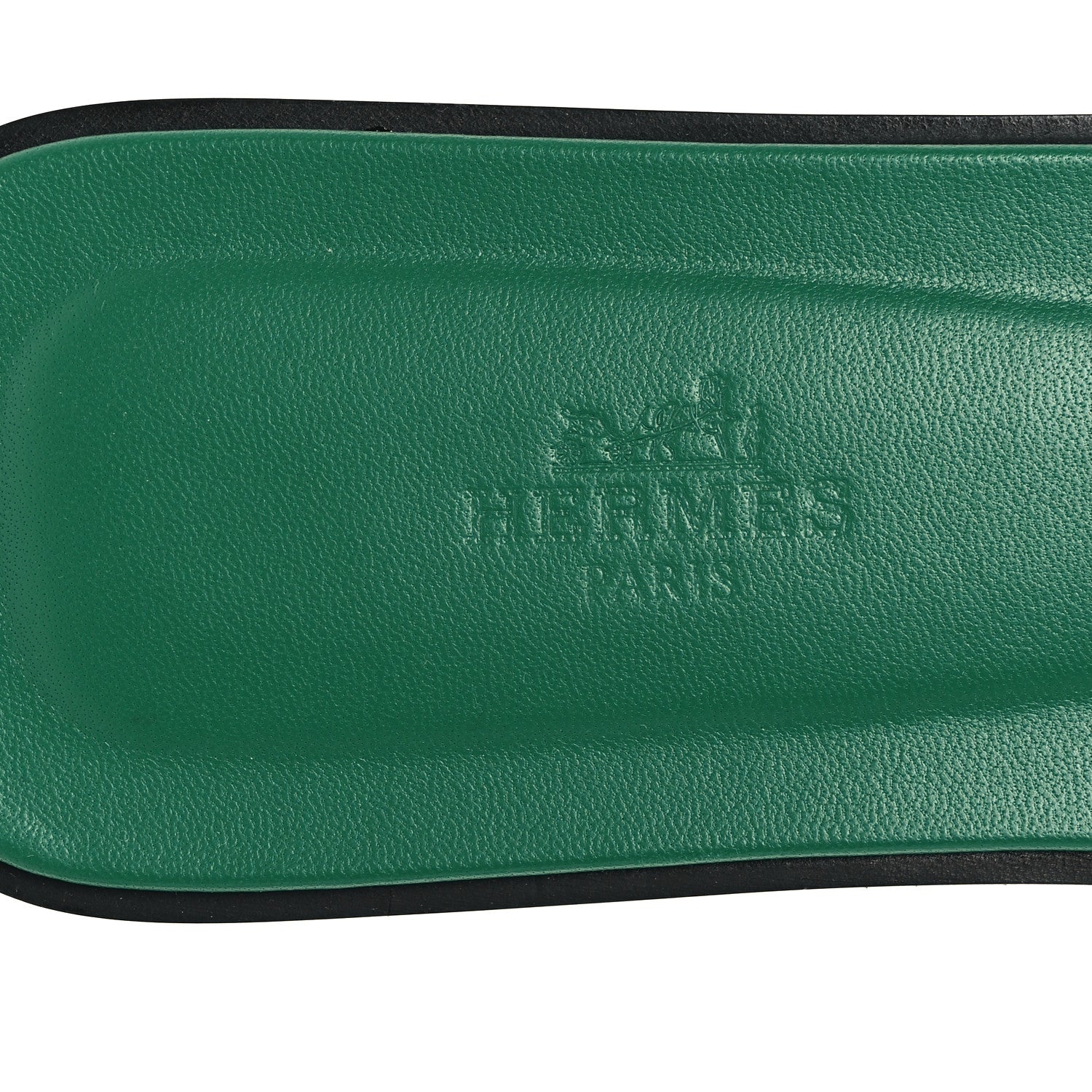 Hermes Epsom Oran Sandals 40.5 Vert Emeraude 8 of 10