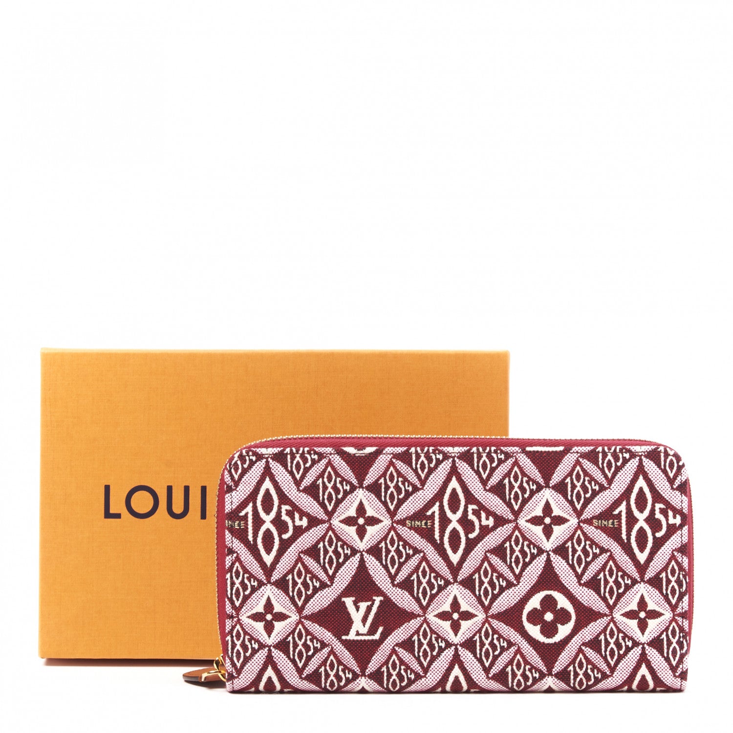 Louis Vuitton Jacquard Since 1854 Zippy Wallet Bordeaux 9 of 9