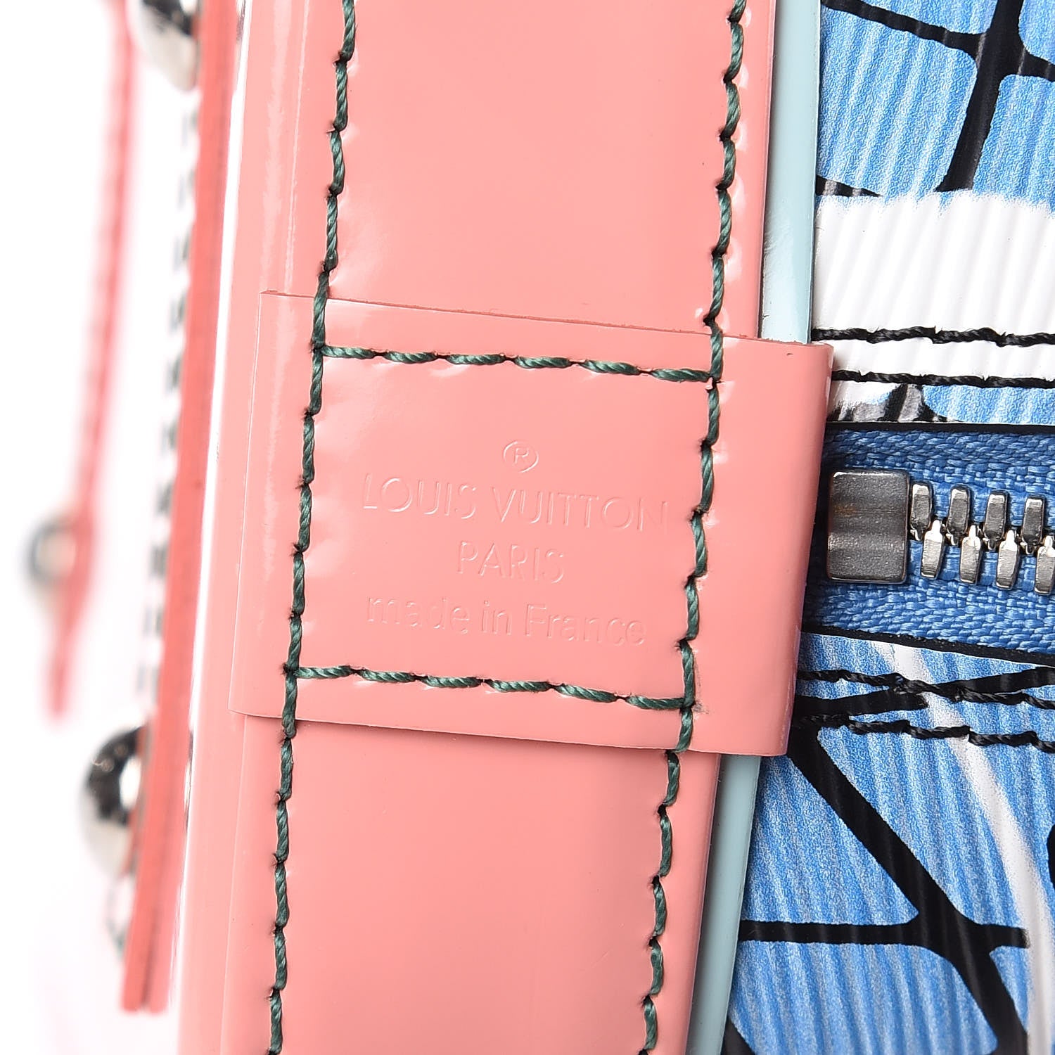 Louis Vuitton Epi Alma BB Aqua 9 of 9