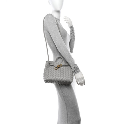 Bottega Veneta Nappa Intrecciato Small Andiamo Shoulder Bag Sterling 2 of 10