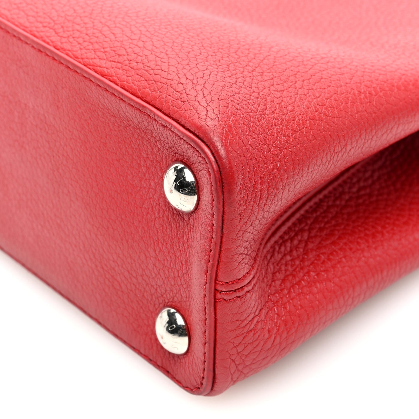 Taurillon Snakeskin Capucines BB Rubis