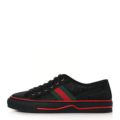 Gucci Econyl Nylon Web Monogram Off The Grid 1977 Tennis Sneakers 37.5 Black 1 of 8