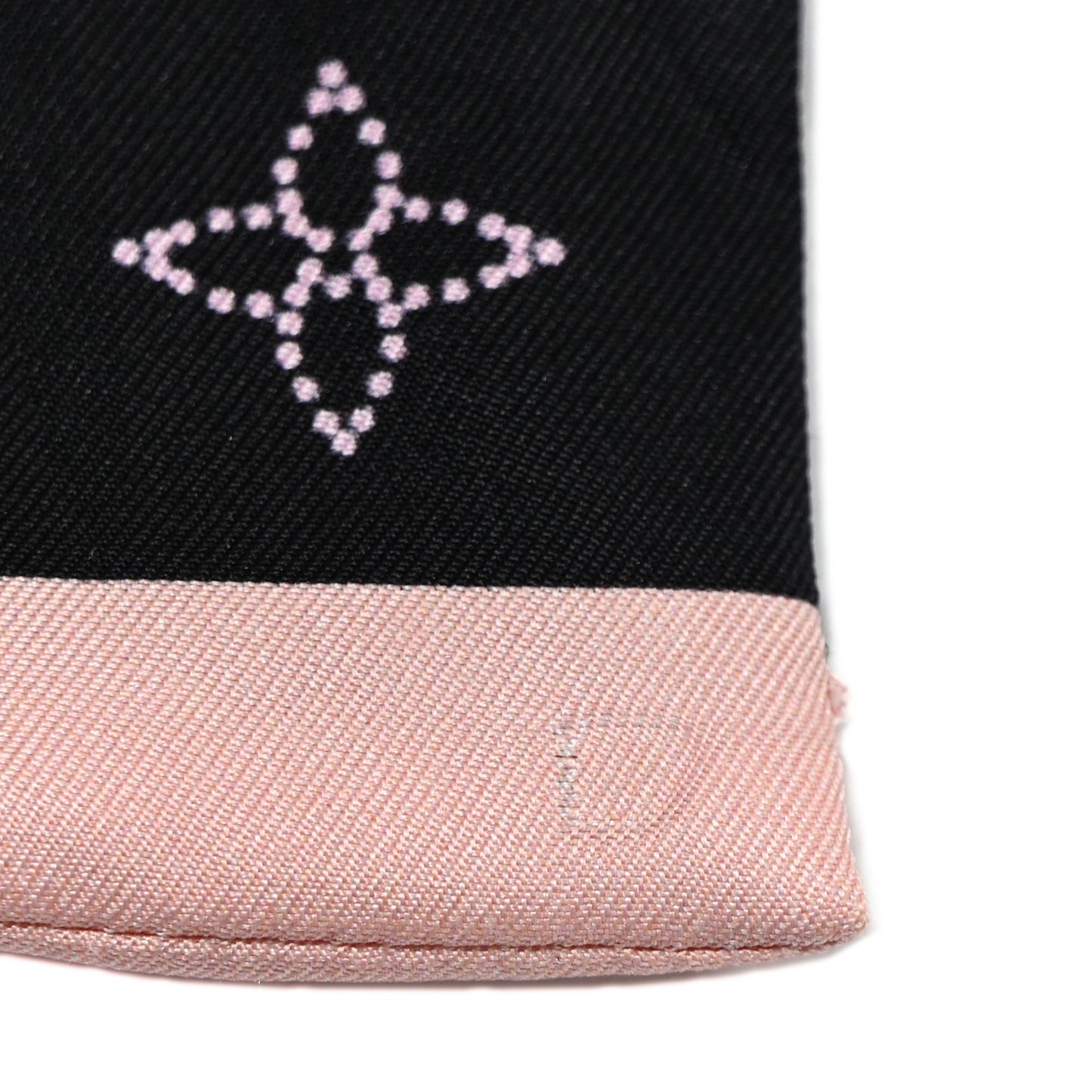 Silk Monogram LV Mahina Flight Mode Bandeau Blue Pink