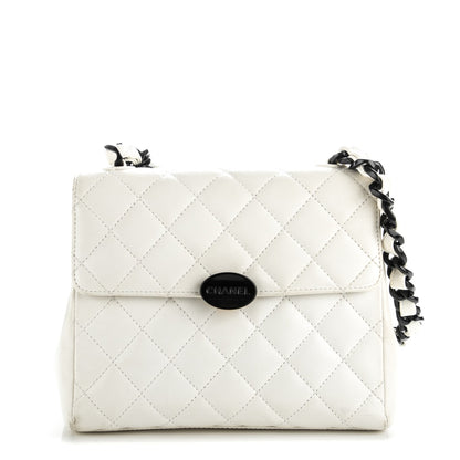 Chanel Lambskin Quilted Bekko Resin Flap White 1 of 9