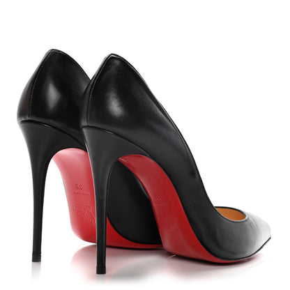 Christian Louboutin Shiny Nappa Pigalle Follies 100 Pumps 38 Black 4 of 17