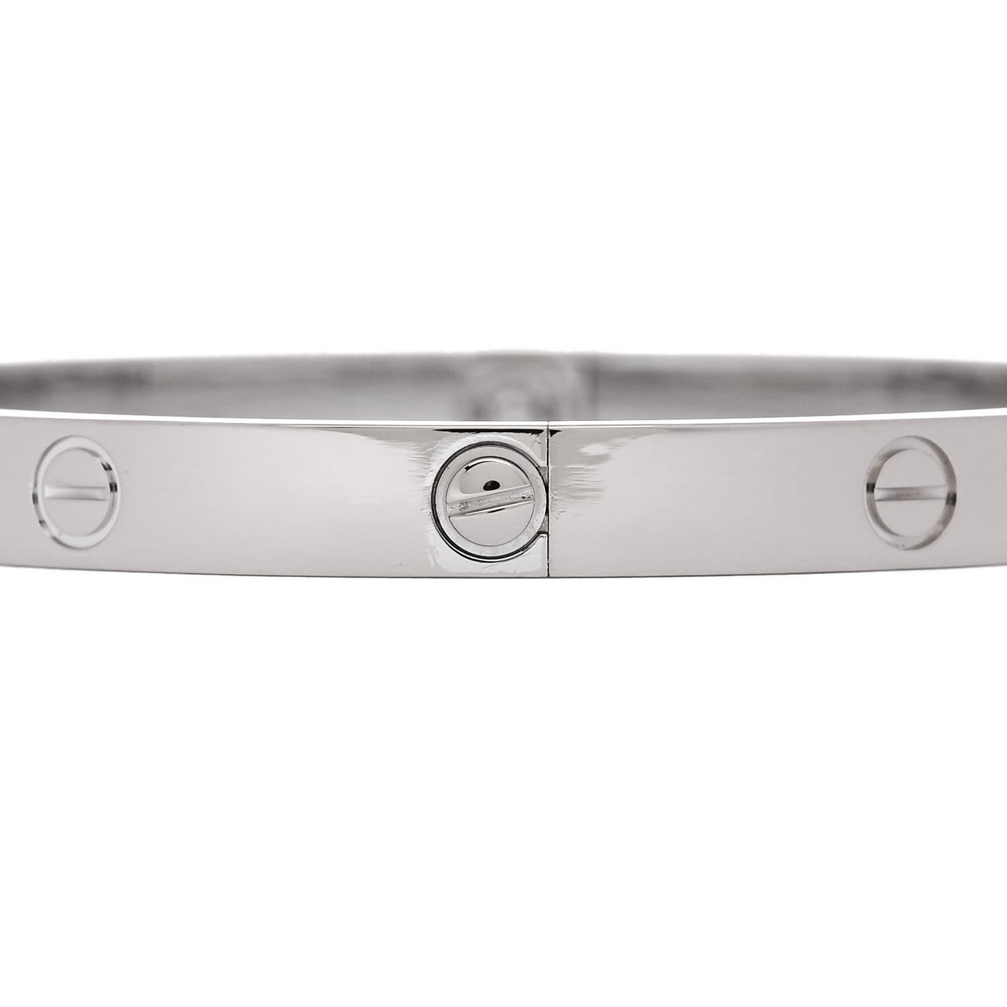 18K White Gold LOVE Bracelet 20