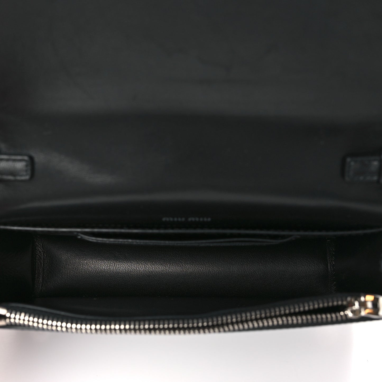 Patent Crystal Logo Mini Crossbody Black