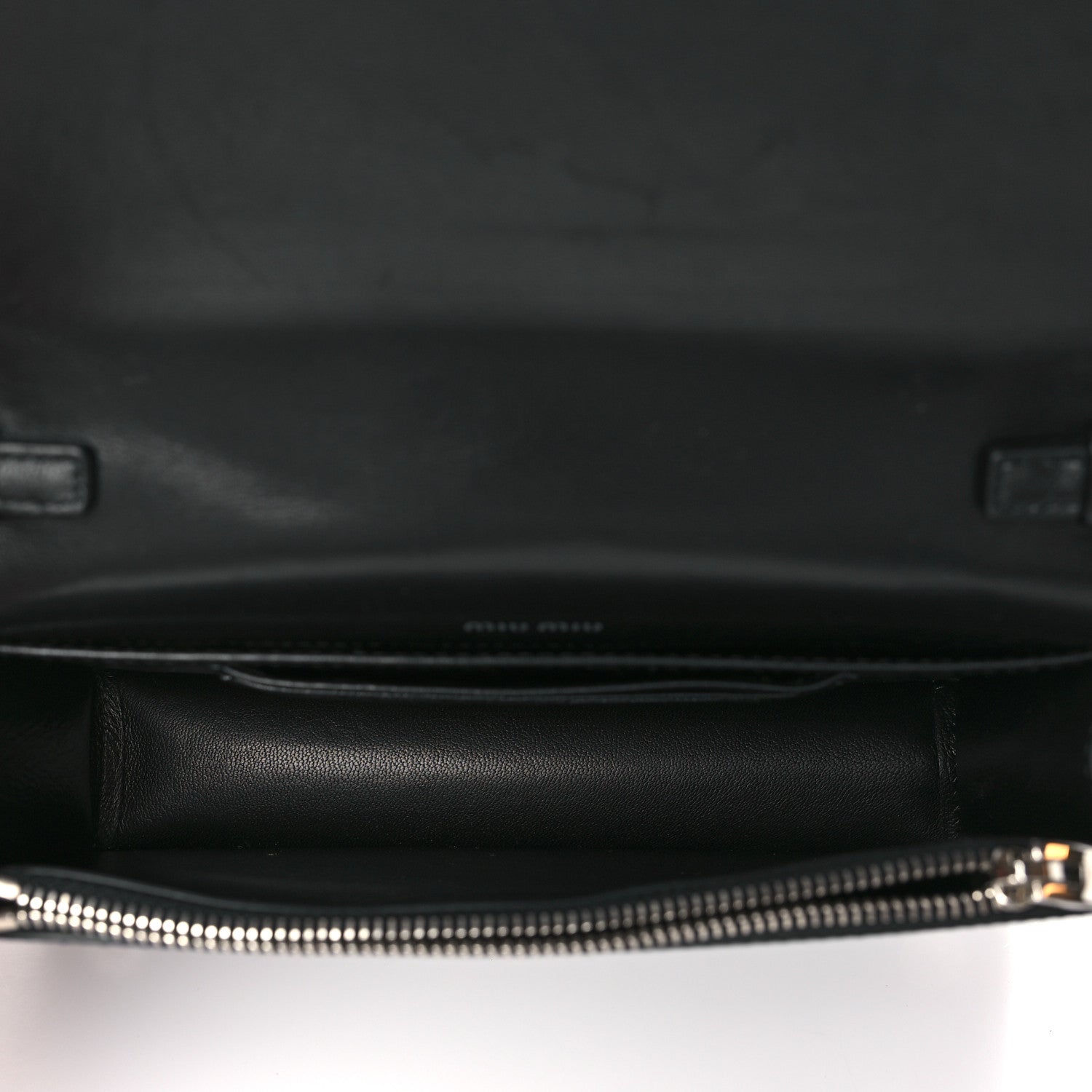 Miu Miu Patent Crystal Logo Mini Crossbody Black 5 of 8