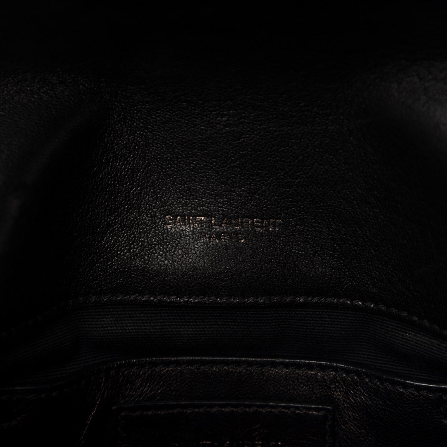 Saint Laurent Sheepskin Matelasse Chevron Monogram Medium College Bag Black 11 of 13