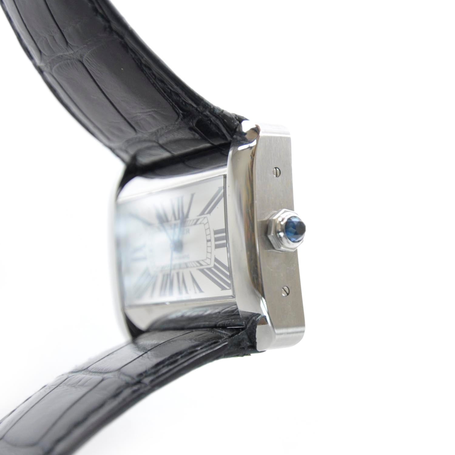 Cartier Stainless Steel Alligator 38mm Tank Divan Automatic Watch 12 of 15