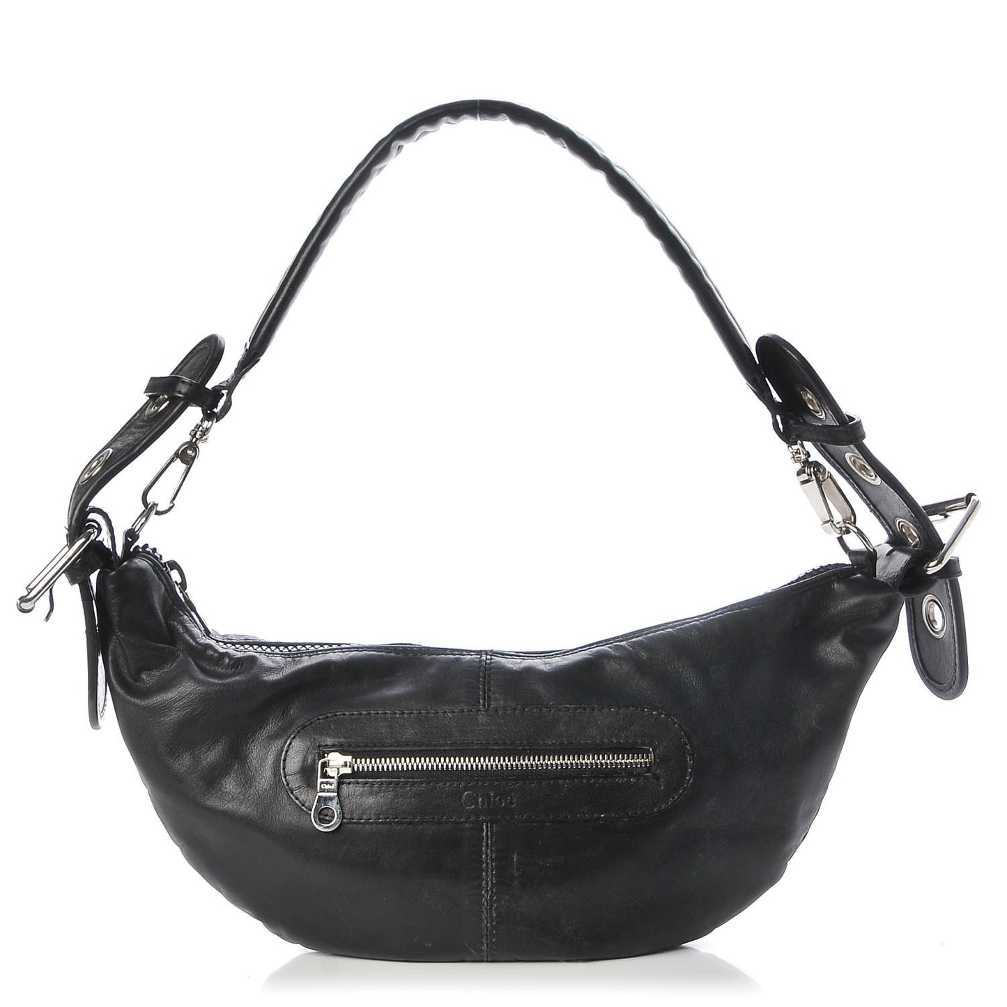 Calfskin Shoulder Bag Black