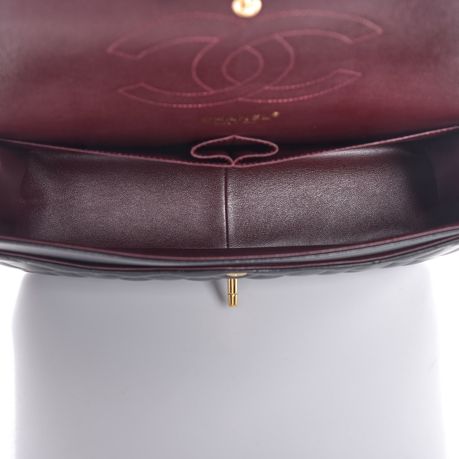 Chanel Lambskin Quilted Jumbo Double Flap Black 5 of 9