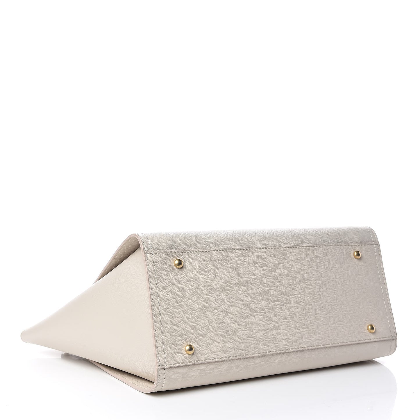 Caviar Small Studded Deauville Tote Ivory