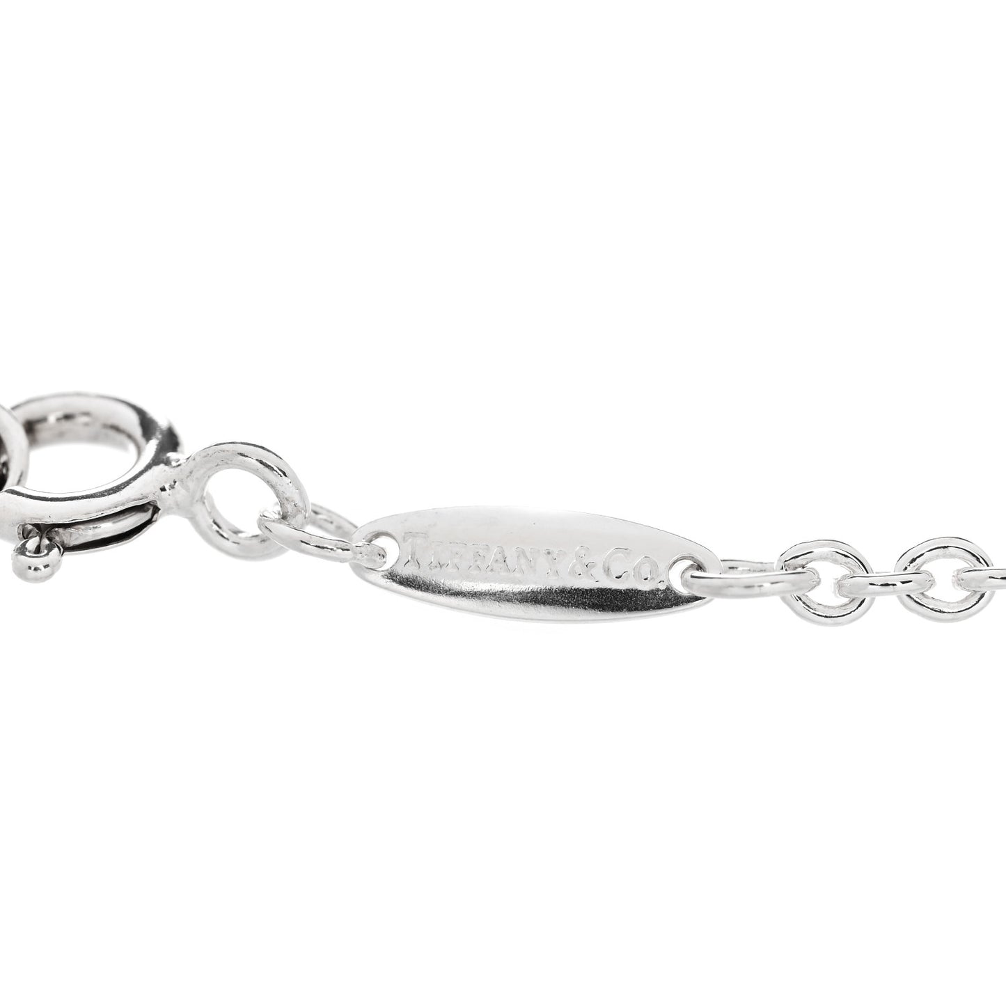 Sterling Silver Elsa Peretti Open Heart Charm Bracelet
