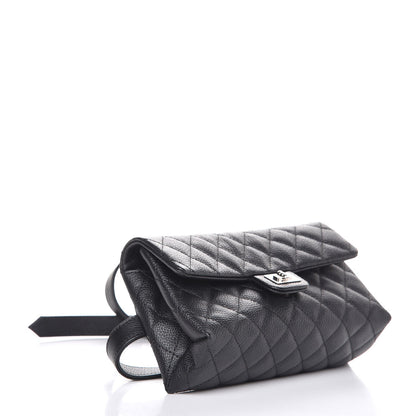 Chanel Grained Calfskin Quilted 2.55 Reissue Flap Belt Bag Clutch Black 4 of 7