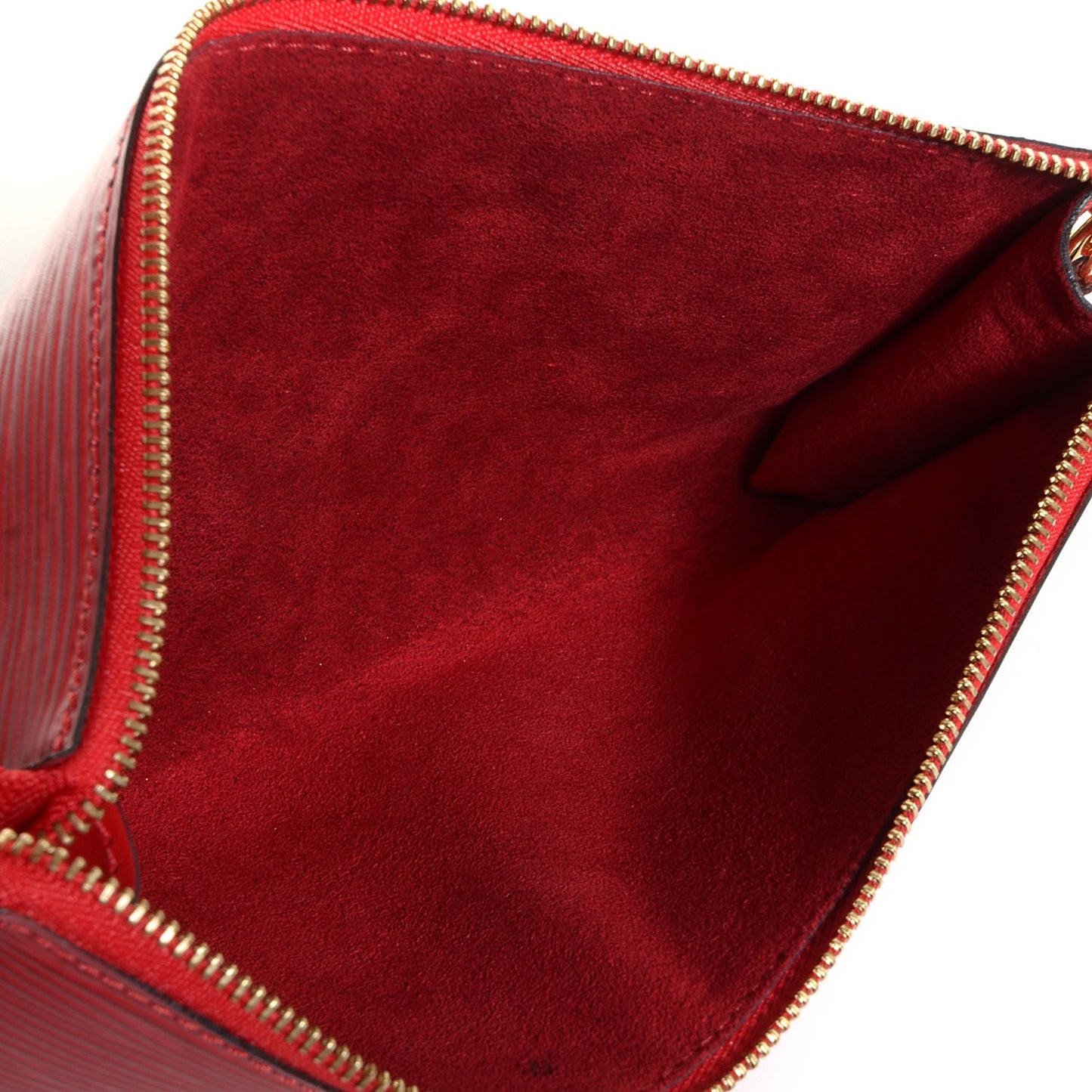 Epi Pochette Accessories 24 Castillan Red