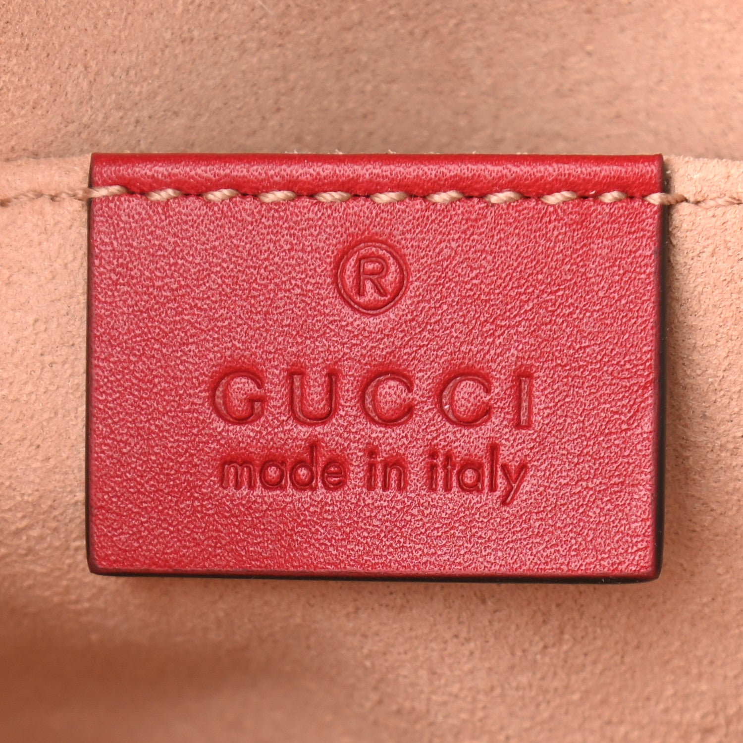 Gucci Calfskin Matelasse GG Marmont Belt Bag 85 34 Hibiscus Red 6 of 10