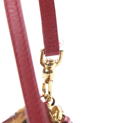 Christian Dior Pony Hair Leopard Mini Saddle Bag Red 11 of 11