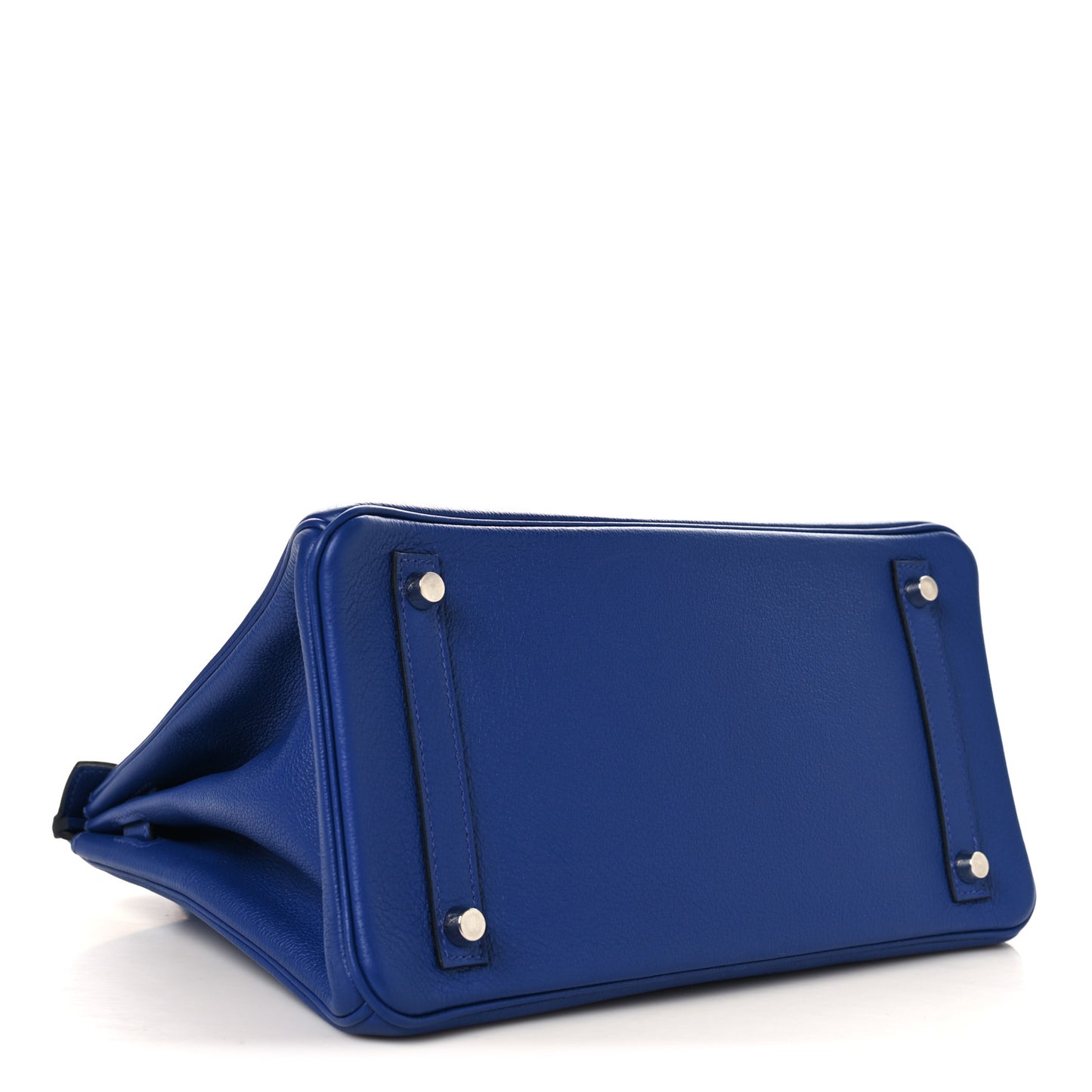 Taurillon Novillo Horseshoe Birkin 30 Bleu Brighton