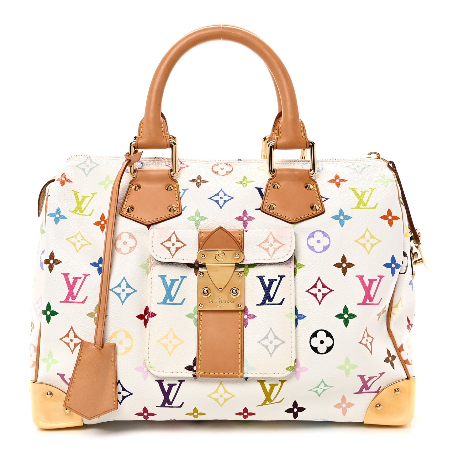 Monogram Multicolor Speedy 30 White