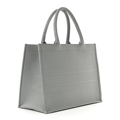 Christian Dior Calfskin Embossed Medium Book Tote Grey 3 of 13