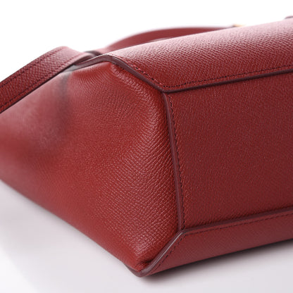Celine Grained Calfskin Nano Belt Bag Ruby 7 of 8
